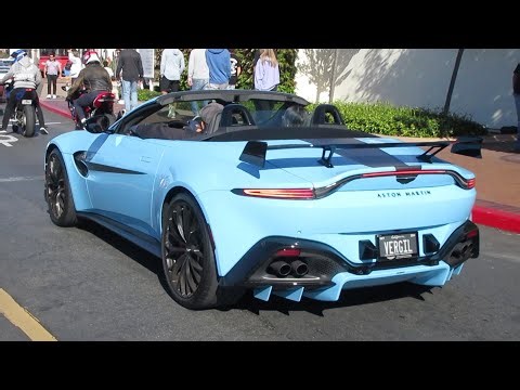 Flugplatz Blue Aston Martin Vantage Roadster F1 Edition