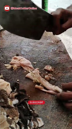 Jellyfish 🪼 Cutting ASMR #butcherskills #meatmarket #meat #goatmeatcutting #meatcutting #mutton