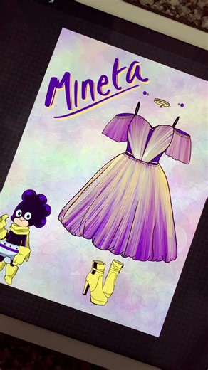 Mineta Prom Dress Design in MHA BNHA