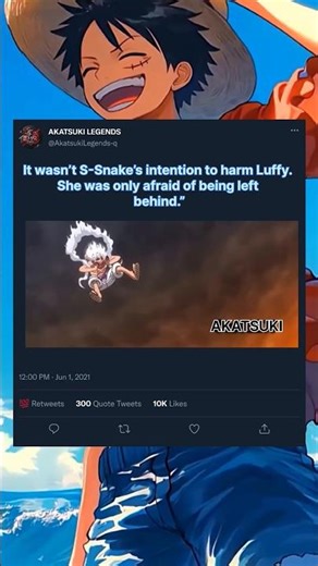 “S-Snake’s True Feelings for Luffy 💔”