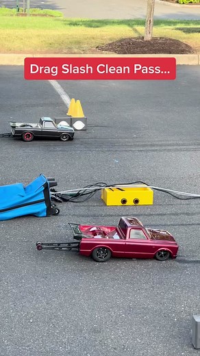 Drag Slash Clean Pass… #fyp #rcdragracing #rccar #rccars #traxxas #traxxasdragslash @traxxasofficial #rcarsoftiktok #rctrucks