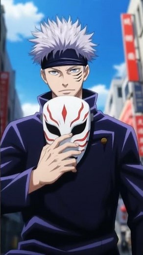 Gojo takes off his mask #edit