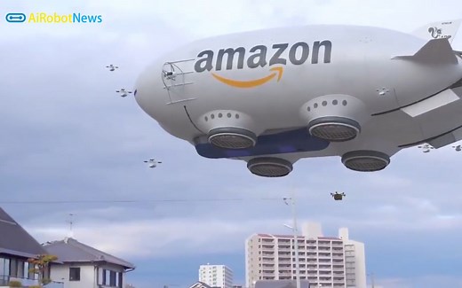 亚马逊飞艇无人机快递交付系统