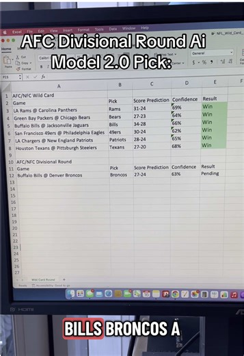 🚨AFC Divisional Round Ai Model 2.0 Pick🚨#NFLPredictions #sportsanalysis #nflfootball #ai #sports #model #data #aimodel #modeling #sports