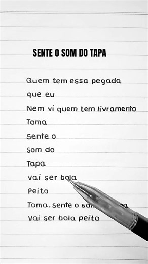 SENTE O SOM DO TAPA #lyrics #trending