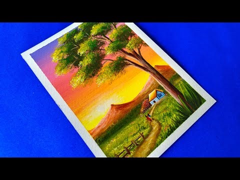 easy poster colour drawing / Easy painting for beginners