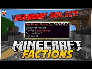 Minecraft RPG FACTIONS | FULL LEGENDARY GOD SET #4 (Pitforge)