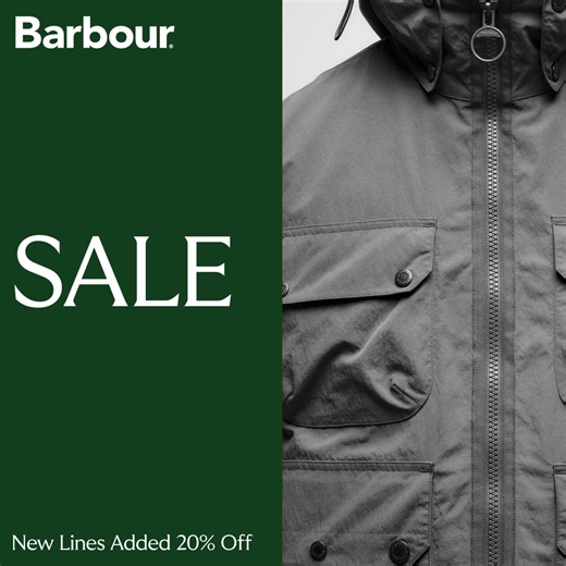 New lines added in the Barbour Winter Sale. | Barbour