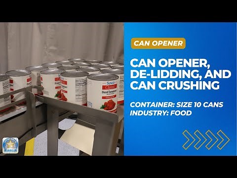 Morrison Model 60 Can Opener with Magnetic De Lid System and Can Crusher