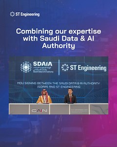 We are partnering the Saudi Data & AI Authority (SDAIA Saudi), combining our expertise in smart city technologies and AI-driven mobility innovations to support their initiatives in driving digital transformation for Saudi Arabia. This MoU was signed by Dr Hotham Altwaijry, Assistant Director for Digital Identity and Advanced Recognition Technologies at SDAIA, and YeenTeck Hoe, Head of Mobility Road & Services at ST Engineering, at the Global AI Summit in Riyadh, Saudi Arabia. This collaboration 