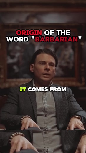 Origin of the word BARBARIAN #romanempire #realstory #barbarian #historytime #fyp