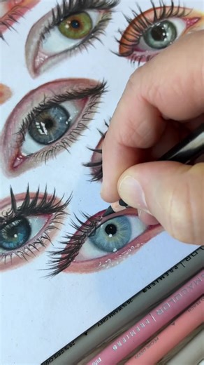 Mastering Eye Drawing Techniques with Colored Pencils