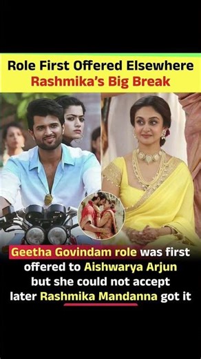 Role First Offered ElsewhereRashmika's Big Break #viral #viwes #subscribers #shortsviral