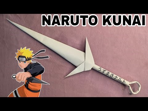 DIY Naruto Kunai 🔥 Easy Paper Ninja Weapon