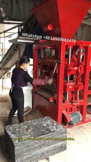 semi automatic concrete hollow block making machine easy operate three phase block maker