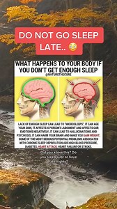 2.2M views · 7.1K reactions | 60.Side effects of not sleeping enough  #sleep #sleephealth #brainhealth #didyouknow #latenights | Marrielle Rucker | Facebook