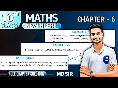 Class 10 Maths Chapter 6: FULL CHAPTER | Triangles | MD Sir
