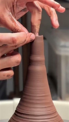 the formation process on a soil that is rotated using a manually shaped tool#creative