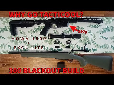 Howa 1500 300 Blackout build with Excl Lite stock.