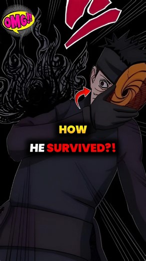How Obito Survived Amaterasu?! The Shocking Truth 🤯 #naruto #sasuke #amaterasu #obito