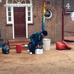 798K views · 13K reactions | Get this tarpaulin into the smallest container and then tidy up everything afterwards. | Taskmaster | Facebook