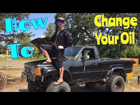 Toyota 4Runner/Pick Up v6 oil change, 3.0L 3VZE 88-95