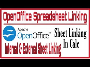 External Or Internal Linking In Open Office Calc(Spreadsheet) || Sheet Linking In Spreadsheet
