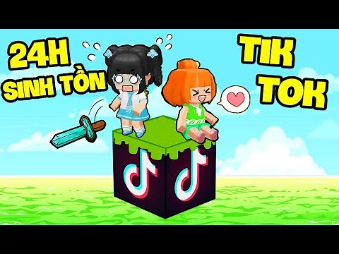 Mèo Simmy 24H Sinh Tồn Trên "ĐẢO TIK TOK" Siêu Bá Đạo Trong Mini World