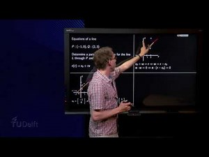 The parametric and normal equation of a line