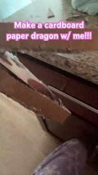 Make a cardboard dragon with me!!! #artsupplies