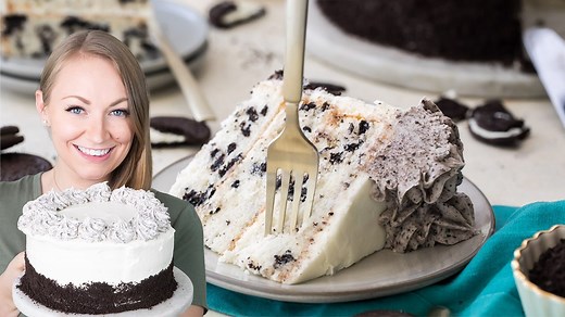 82K views · 685 reactions | Say hello to the newest member of my cake collection: this beautiful black and white Oreo Cake! RECIPE: https://sugarspunrun.com/oreo-cake-cookies-and-cream-cake/ | Sugar Spun Run | Facebook