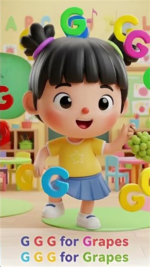 Letter G & Grapes! 🍇 Fun Alphabet Song for Toddlers & Preschoolers