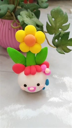 Amazing Clay Craft Idea 🌼. #foryou #clay #diy #shorts