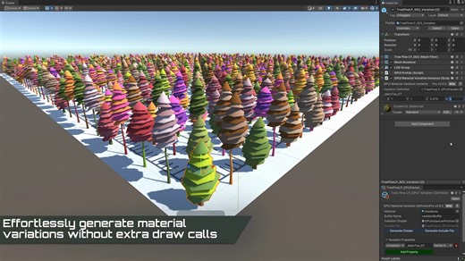 Unity插件 – 图形处理实例生成器 GPU Instancer Pro