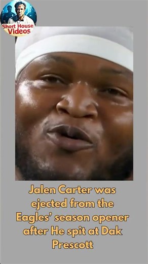 Spit-Gate: Jalen Carter Ejected in Seconds for Spitting on Dak Prescott in Eagles-Cowboys Opener