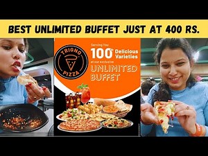Full video Trigno Pizza, Vadodara best Unlimited buffet #unlimited #vadodarafood ‪@traveloodiesworld‬