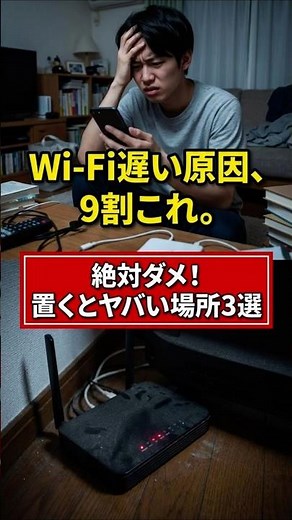 ネットが遅い原因、9割がこれ。ルーターを置いてはいけない場所ワースト3
