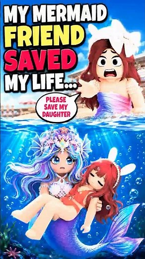 My Best Friend Is a Mermaid… But No One Can Know! 🧜‍♀️🤫 #roblox