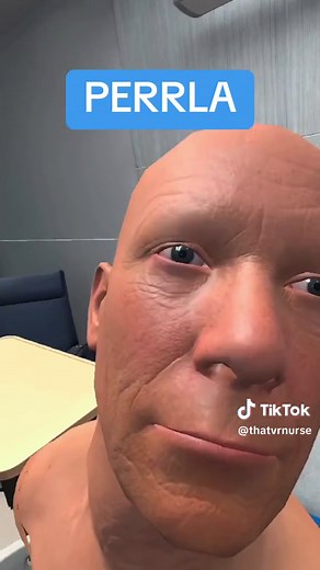 Was this patient’s PERRLA assessment normal? #nursing #nurses #nurse #nursingschool #studentnurse #virtualreality #nursesoftiktok #nursingclinicals #nursingclinical #studentnursesoftiktok #eyes #vr