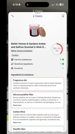 It’s not just a “fragrance”! Check your products using the Oasis app. #oasis #america