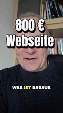 Was ist aus den 800 € Webseiten mit Wordpress geworden…