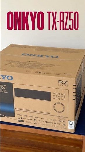 ONKYO TX-RZ50 AV RECIEVER || #homecinema #dolbyatmos #hometheater #onkyo #avreceiver #shorts