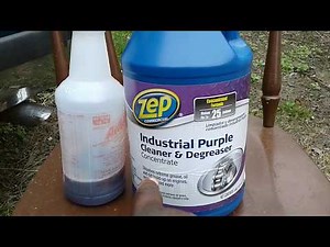 Zep industrial purple cleaner degreaser test review