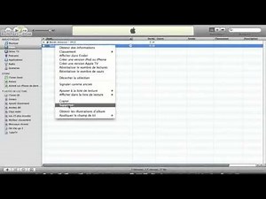 supprimer un élément de iTunes
