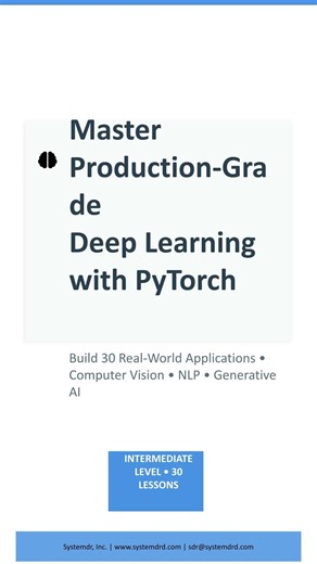 Build Real AI Apps: 30 PyTorch Projects with Live Demos | Computer Vision, NLP, Production Deploy