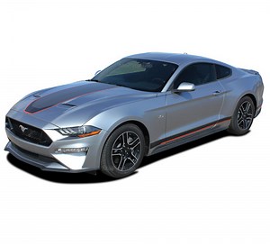 SUPERSONIC (Digital Print) | Ford Mustang Racing Stripes Mach 1 Style Rally Decals Vinyl Graphics Kit fits 2018-2023