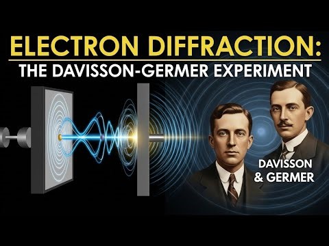 Davisson–Germer Experiment | Electron Diffraction Explained in Hindi | Physics