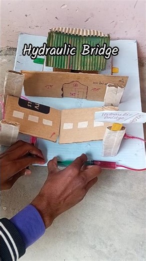 New Innovations Hydraulic Bridge Working Model Science Project #diy #tech