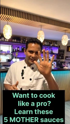 Do you know the 5 MOTHER sauces?/Basic Culinary skills. #sauce #mother #learntocook #shortvideo