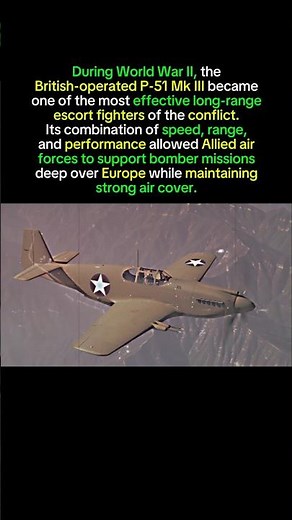 P-51 Mustang: The Long-Range Fighter That Helped Shape WWII #p51mustang #ww2history